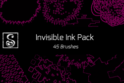 shrineheart: Four new brush packs dropped in my shop today! The Invisible Ink pack does outlines of the brush tips utilizing the watercolor tool. Stitches and Lace is a new version of my old Stitch pack (the older stitches pack will be available for free