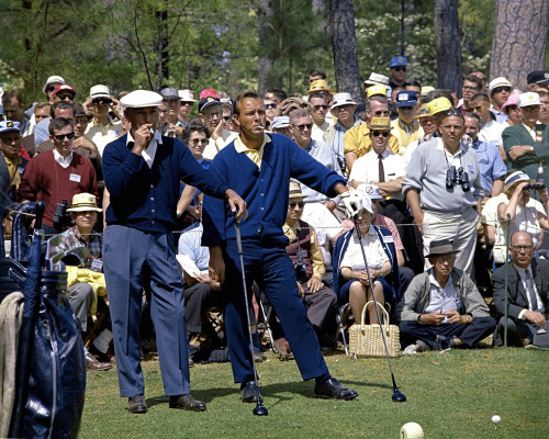 gq: Ben Hogan and Arnold Palmer, Augusta, GA — April 1966 Magical Moment!