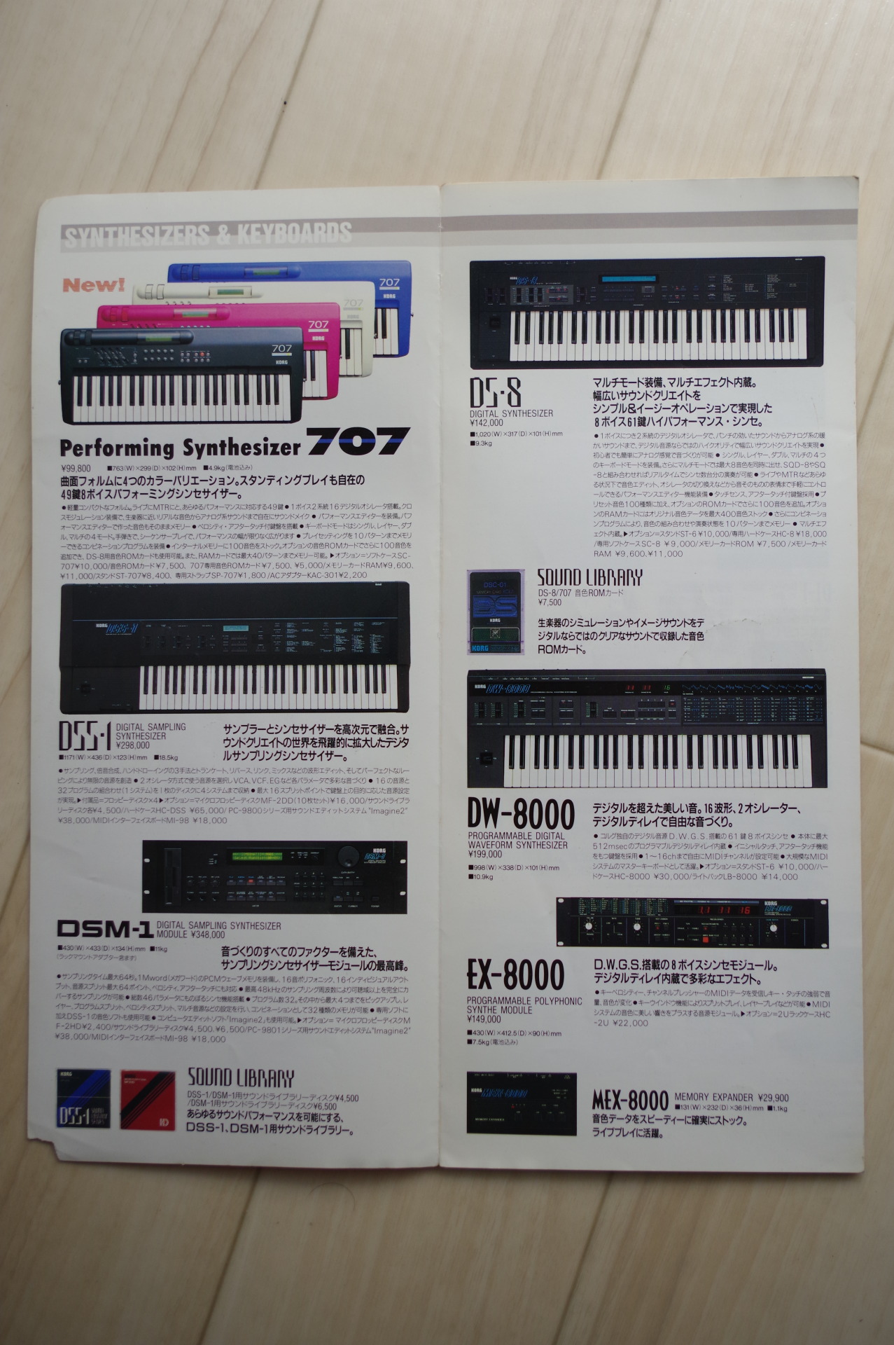 Various Headed Vision Vast Horizon デジタルシンセ戦国記 Iii Korg Dw 8000 メーカー名 Korg 機種名