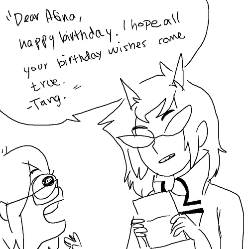 ooop! guess whos barfday it is!!     sorry my lines are shit i have injured my hand BUT I HAD 2 DO U A B DAY THIGN