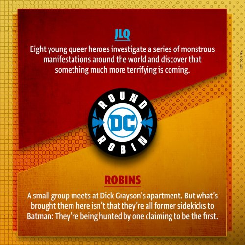 On twitter DC Comics will allow fans to participate in the #DCRoundRobin! And choose one of these pi