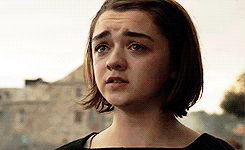 queennymeria: Needle was Robb and Bran and Rickon, her mother and her father, even Sansa. Needle was Winterfell’s grey walls, and the laughter of its people. Needle was the summer snows, Old Nan’s stories, the heart tree with its red leaves and scary