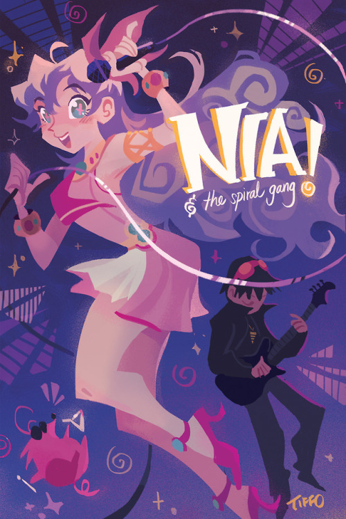 It’s Nia & The Spiral Gang!Here’s my full piece for a Gurren Lagann zine I recently participated