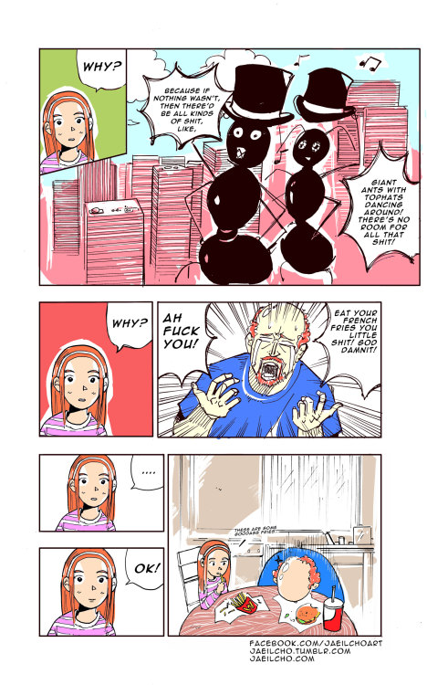 jaeilcho:  Comic on Louis C.K’s famous bit on, “Why”. http://www.youtube.com/watch?v=4u2ZsoYWwJA 