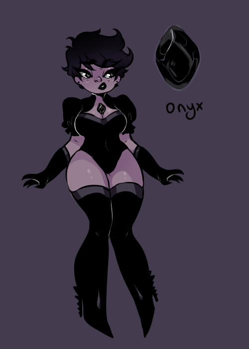 rebeccacablah:  gemsona thing??????? i chose onyx cuz black looks best on me and