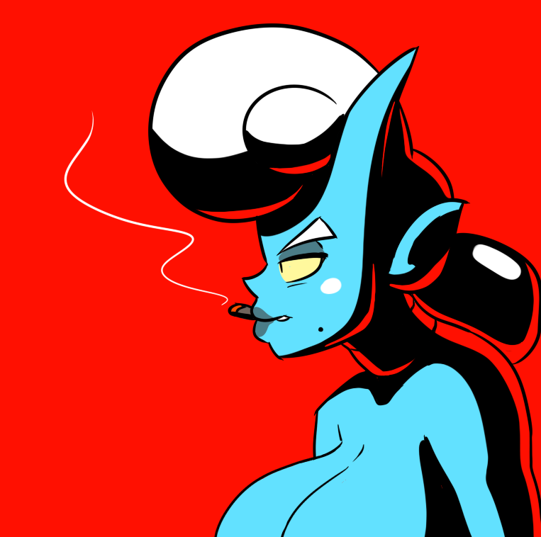pcengine:  Skye not wearing a lot of clothes. As usual. 