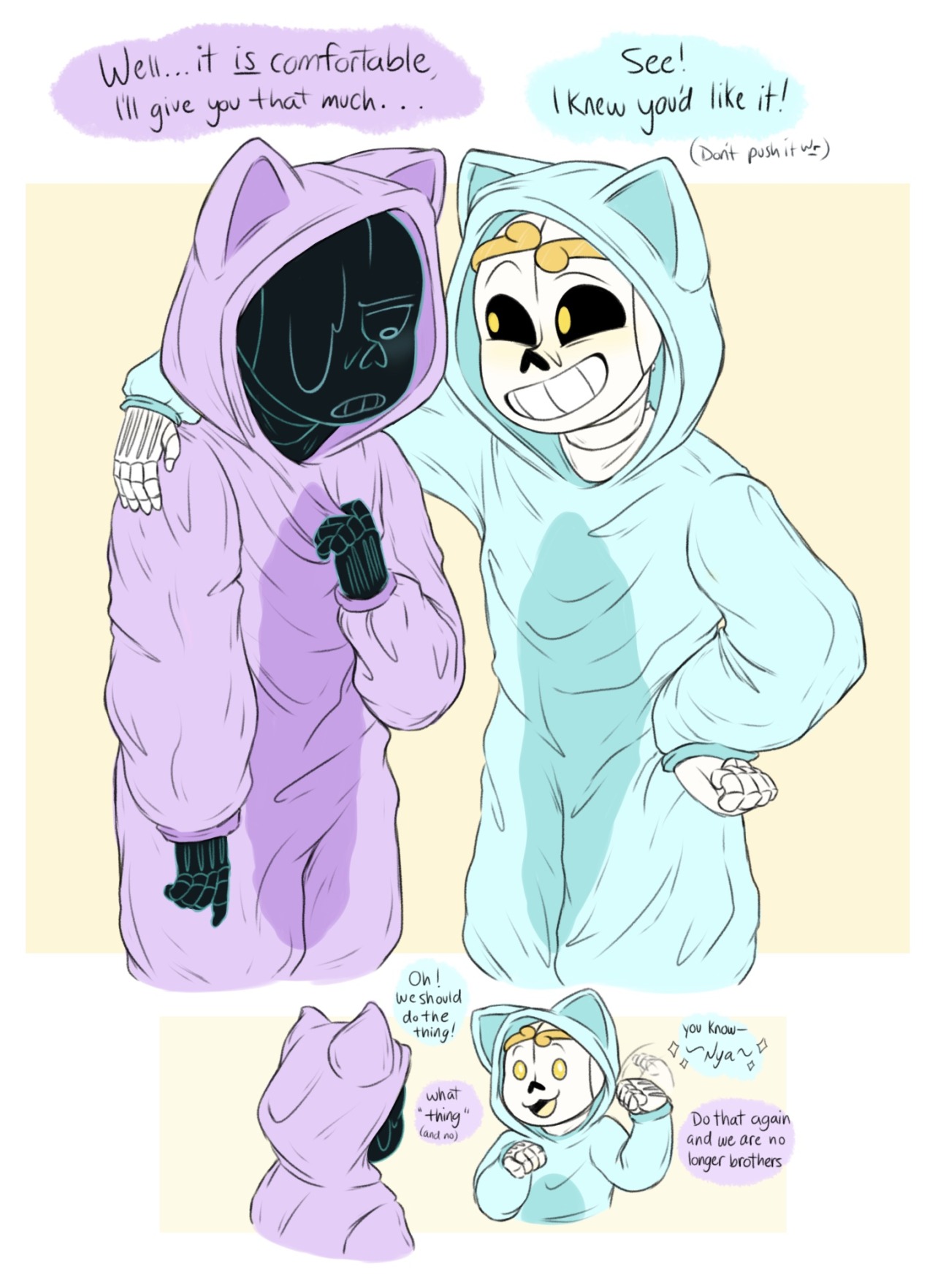 If Dream has new, original clothes, why wouldn't Nightmare? : r/Undertale