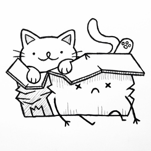 midwestgenderqueer:  haha, this amuses me! pi1ihp:  boxes hate cats 