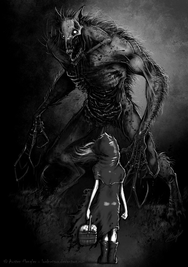 forsaken-in-aeternum:  “All the Better to Eat You With” by Austin Mengler 
