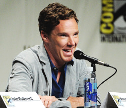 benedictdaily:  Benedict Cumberbatch attends the DreamWorks Animation presentation during Comic-Con International 2014 in San Diego, California. (x) 