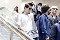 dailyexo:  Baekhyun - 140512 Shanghai Airport,