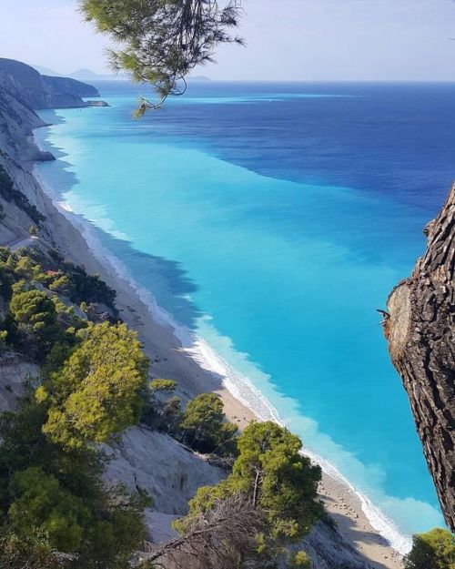 Engremní beach, Lefkás island, Greece by @stef_staf via Instagram.