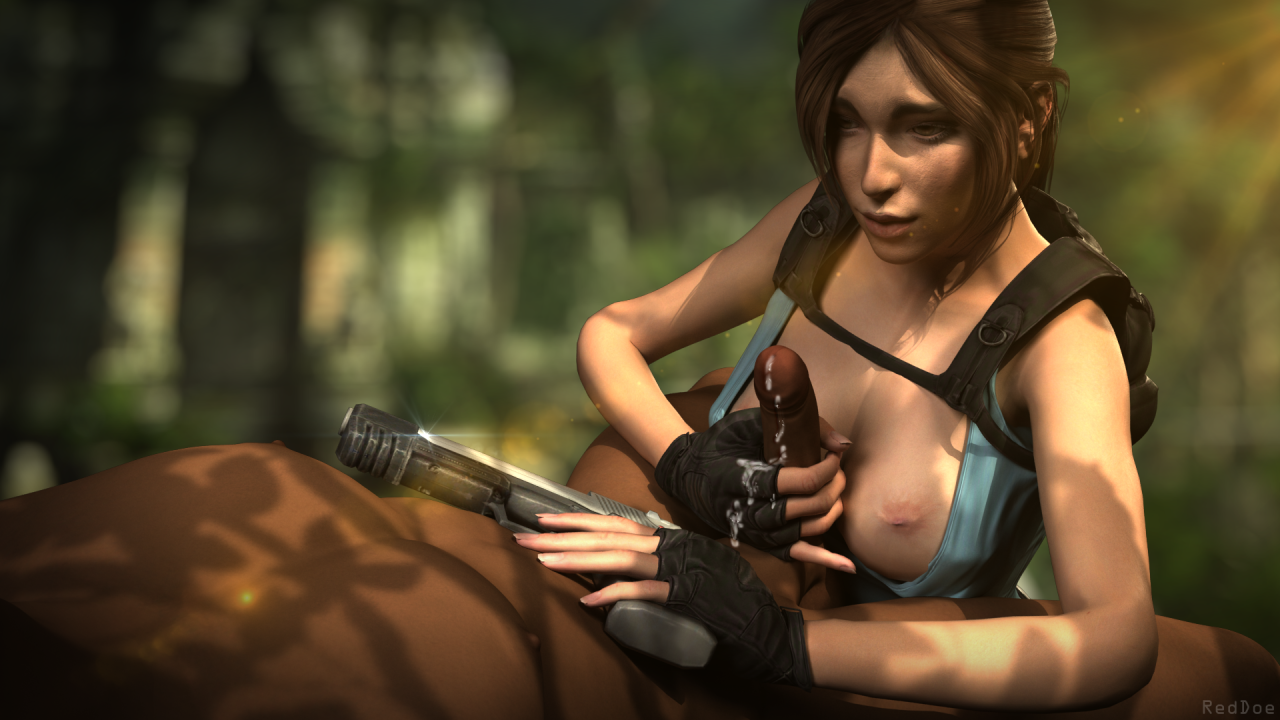 sfmreddoe:  Lara met a very handy, new companion today. Lets see what else she is