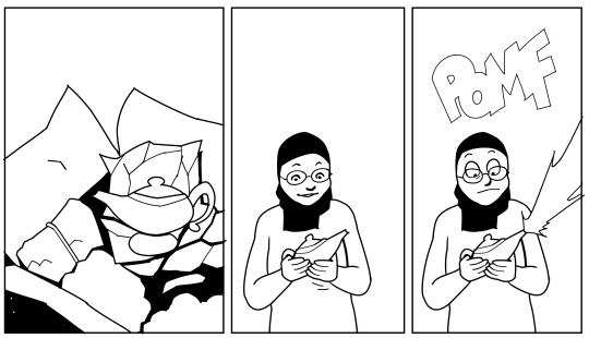 Realized I forgot to post images from the last day of streaming the comic! Don’t