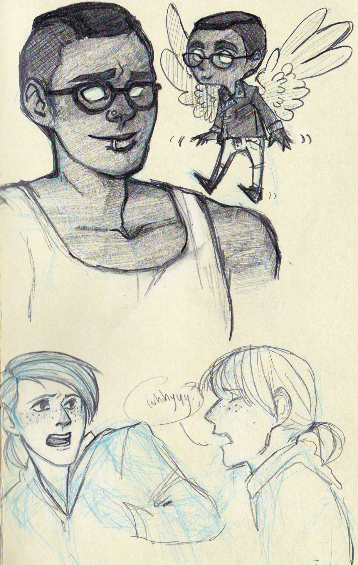 aaaaand also working on some original characters x_x