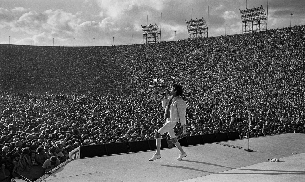 Prince opening for the Rolling Stones, October 1981