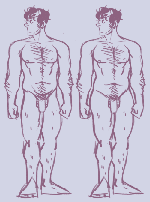 georgiapups:  we were talking about how the boys would likely wind up with permanently widened hips after having their kids, so I decided to explore that~