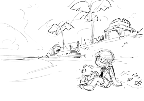works in progress~ second one is for the houseki no kuni fashion zine!