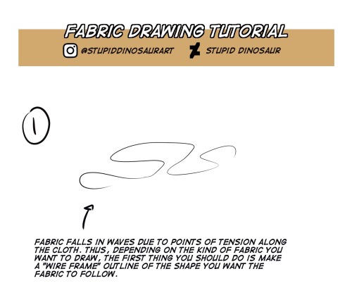 stupiddinosaur:I’ve been getting some requests to make a tutorial on how to draw fabric. It’s really
