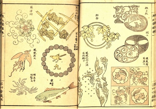 Decorative SundayJapanese Pattern BookThis week we present pages from the first of a two-volume, tra