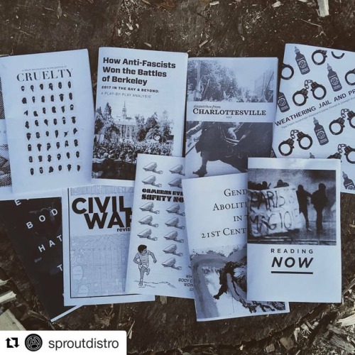 #Repost @sproutdistro (@get_repost)・・・Some of the anarchist zines and pamphlets released over the pa
