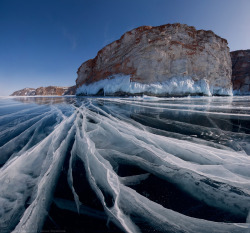 brutalgeneration:  Ice skating on Baikal lake (by Korzhonov Daniil) 