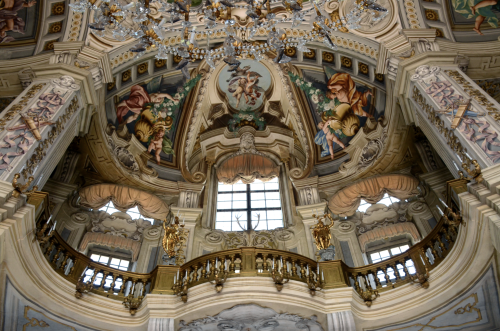 Palazzina di caccia of Stupinigi.Architect: Filippo Juvarra.Frescoes: Domenico &amp; Giuseppe Valeri