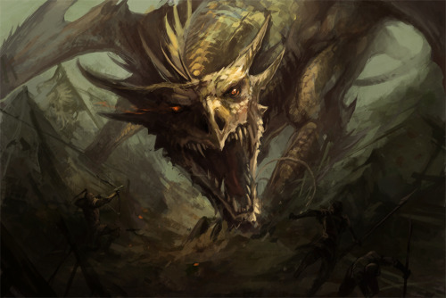 albarnxinsanity: Dragons because dragons are fucking awesome. (Source)