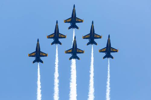 Aviationblogs:  The Blue Angels Passed Overhead By Chance The Other Day On A Flyover,