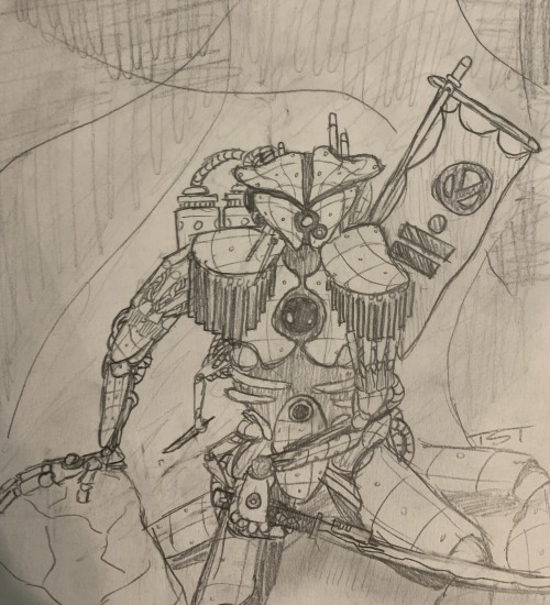 Been Seeing A Lot Of Lancer In My Fyp, And Apthough I Don't Play, I Wanted To Draw A Mech. So... Ta-da!