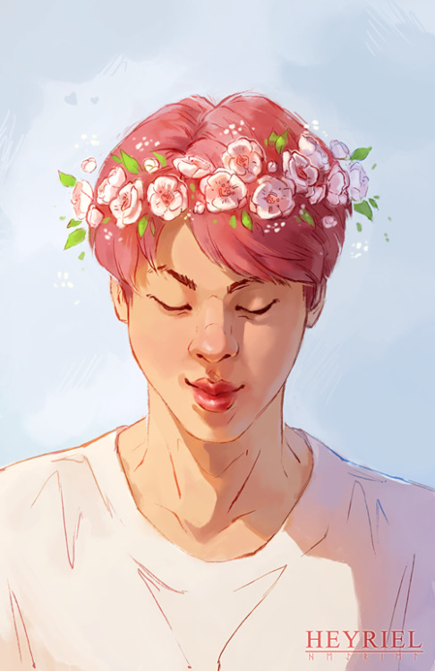 hopeinacup:pink!Seokjin (I love this man, he’s such a delight) &lt;3 Yooo, the next attempt at doing