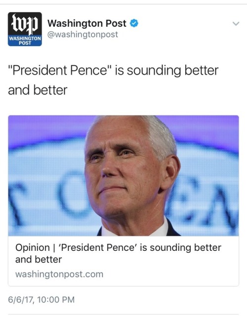 weavemama:  Ok, look&hellip; Stuff about Pence:He ran Indiana for a while. At the time, my racis