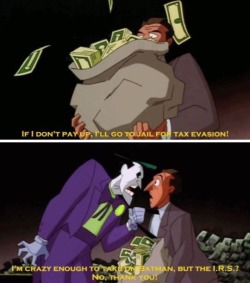 the-boy-wow:Even the Joker has standards.