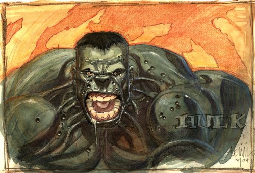 ungoliantschilde:  mixed media sketches by Leinil Francis Yu.  This art is DOPPEEEEEE.. Power to the CREATOR #Nicecertified 