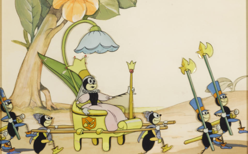 Silly Symphony - The Grasshopper and the Ants directed by Wilfred Jackson, 1934Set-up of a gouache o