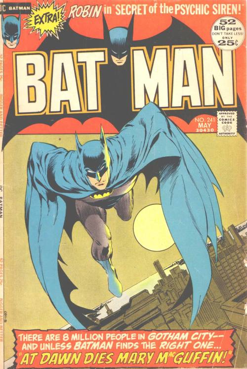 comicbookcovers:  Batman #241, May 1972, cover by Neal Adams and Bernie Wrightson