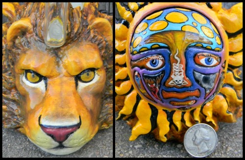 hazylemons:   dematteoart:  Custom Sublime/Lion bong by DeMatteo Art  would kill for the sublime bong 