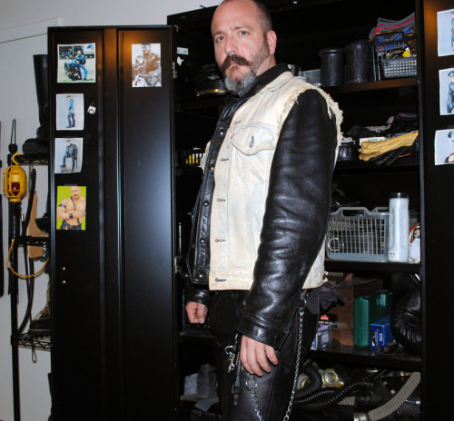 February 20, 2010.  Another &ldquo;home from the bar&rdquo; series.  The denim vest has my Hot Ash p