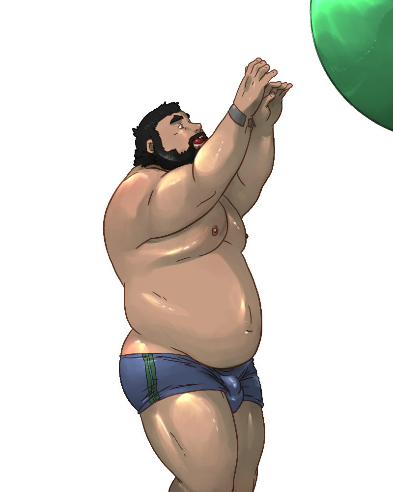 markwulfgar:  This is a pic I did for a bear beach event near my city. (Some sort