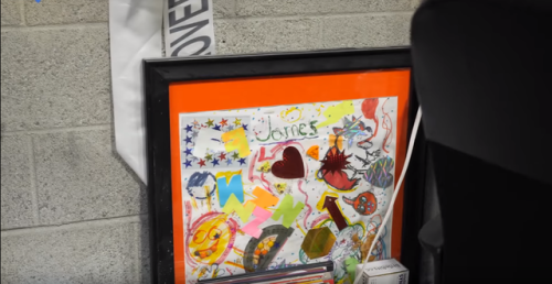 mutatvitasemper:JAMES STILL HAS THE COLLAGE HE AND ALEKS MADE 5 YEARS AGO