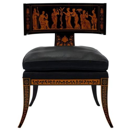 21st century Italian Klismos chair in Empire (early 19th century) styleA large scale Italian neoclas