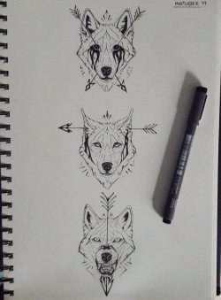 deyvarah:  For Inktober this year I decided to try my hand at tattoo design. Here’s my first attempt with “see no evil, hear no evil, speak no evil”