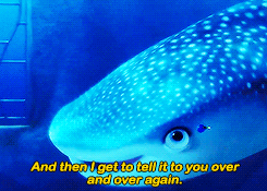 quitethefreak:  yourhighnessisspeaking:  kitten-saurusrex:  adeles:  Can you help me? | Finding Dory (2016)  DORY HAD A WHALE FRIEND OMG OMG OMG  Thats why she could speak whale!!!!!!!  Omggggggg 
