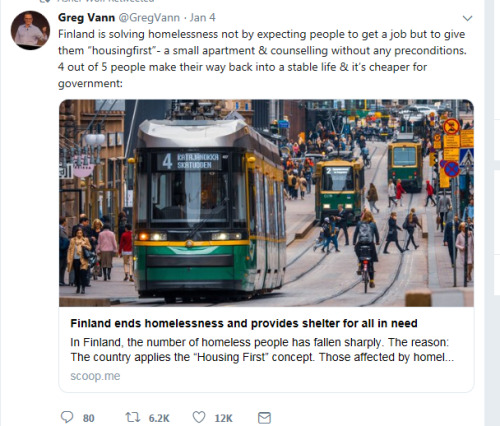 rattlethosestars: rainnecassidy:  imagine housing people and giving them needed services.   Imagine living in a country that actually cares about the wellbeing of its citizens. Wild 