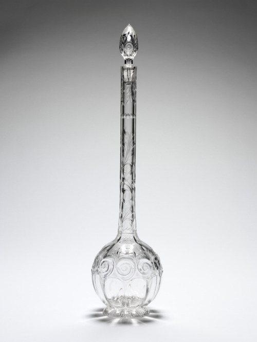 Thomas Cartwright, Decanter and stopper, 1905. Rock crystal. Brierley Hill, England. Via V&amp;A