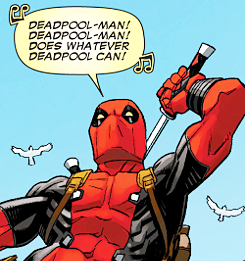galaxyjunkyard:  commanderrogers: Deadpool #8  Spider-Man’s theme has nothing on