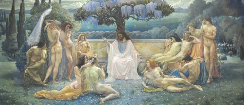 &lsquo;The School of Plato&rsquo;. Jean Delville. 1898.