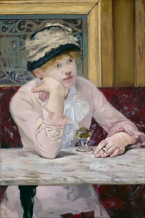 Plum Brandy, Édouard Manet, ca. 1877Happy birthday to Édouard Manet, born on this date in 1832.