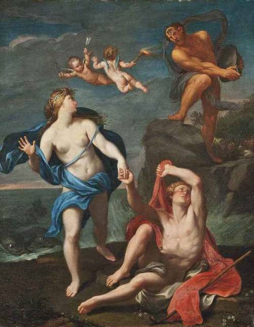 Giuseppe Bartolomeo Chiari  (1654-1727)Galatea and Acis surprised by Polyphemus