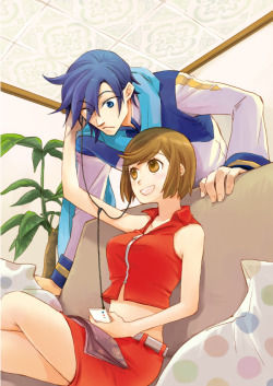 kaito-and-meiko:  “Try listening to this.” 